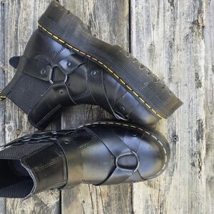 Dr. Martens Black Leather Combat Boots